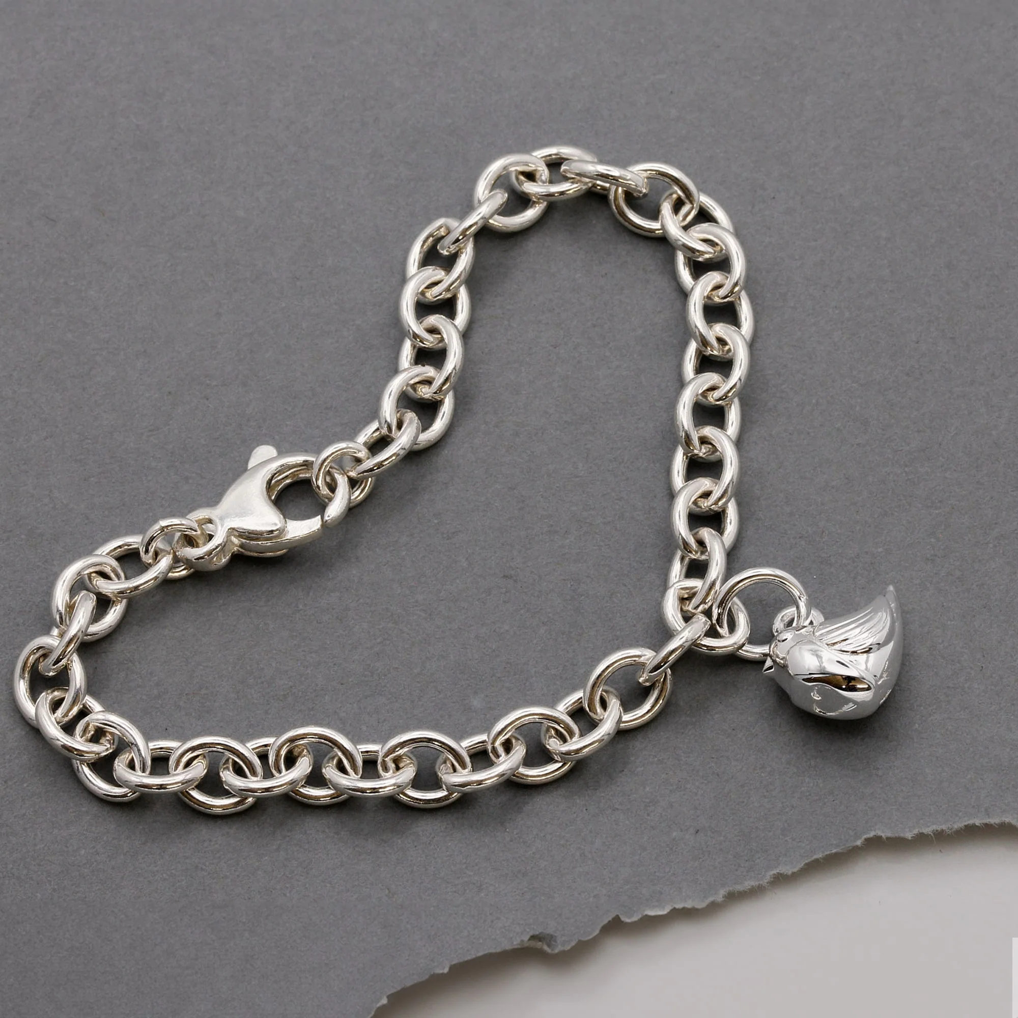 Robin Silver Charm - Image 8