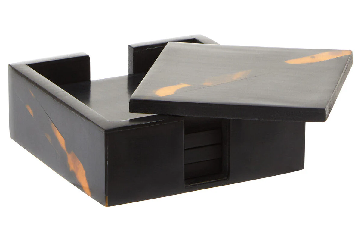 Roma Set Of Four Tortoise Shell Coasters - Image 2