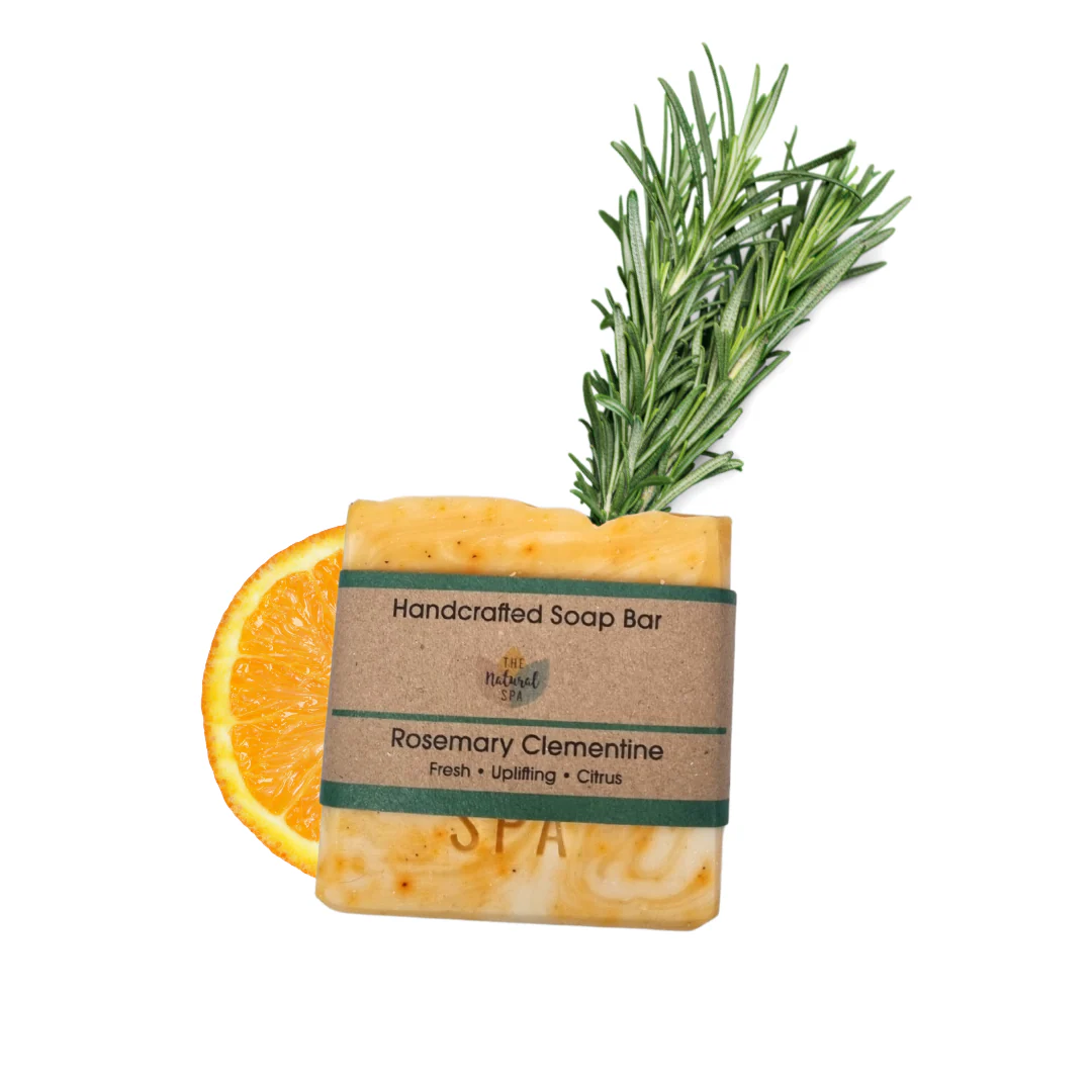 Rosemary Clementine Soap Bar 100g - Scented with essential oils - 3 different styles - Image 3