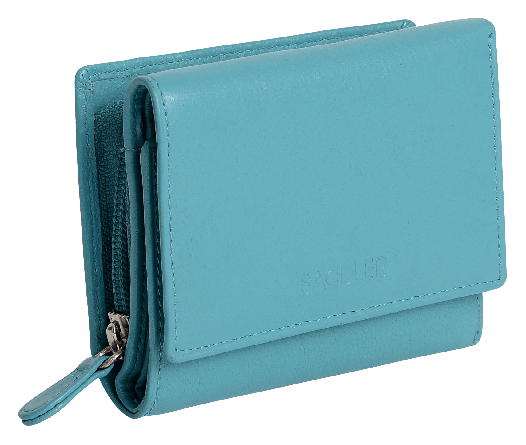 SADDLER CARLA Handmade Leather Compact Trifold Purse – RFID Protected | 5 Card Slots, ID Window & Zipped Coin Pocket | Gift Boxed - Image 30