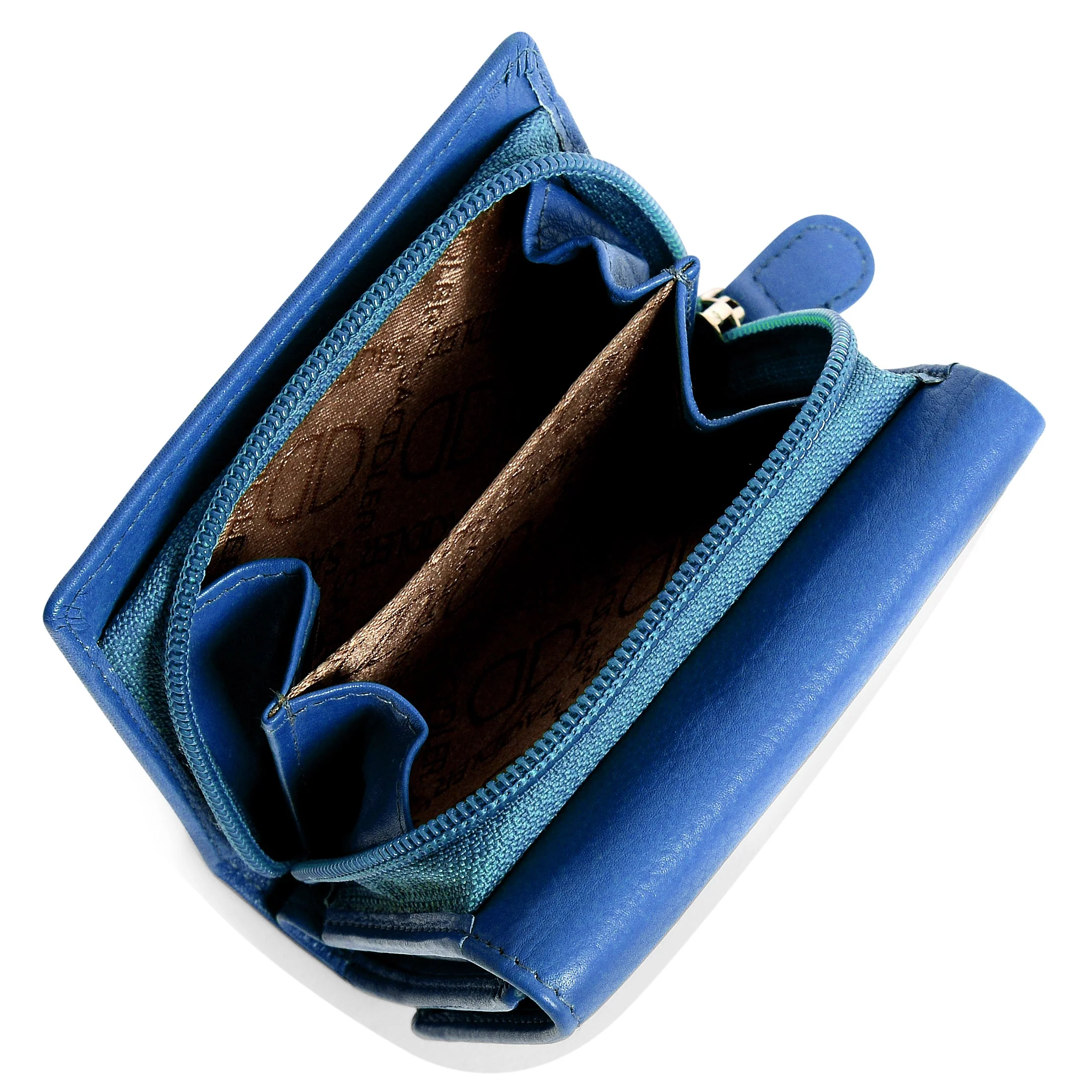 SADDLER CARLA Handmade Leather Compact Trifold Purse – RFID Protected | 5 Card Slots, ID Window & Zipped Coin Pocket | Gift Boxed - Image 42