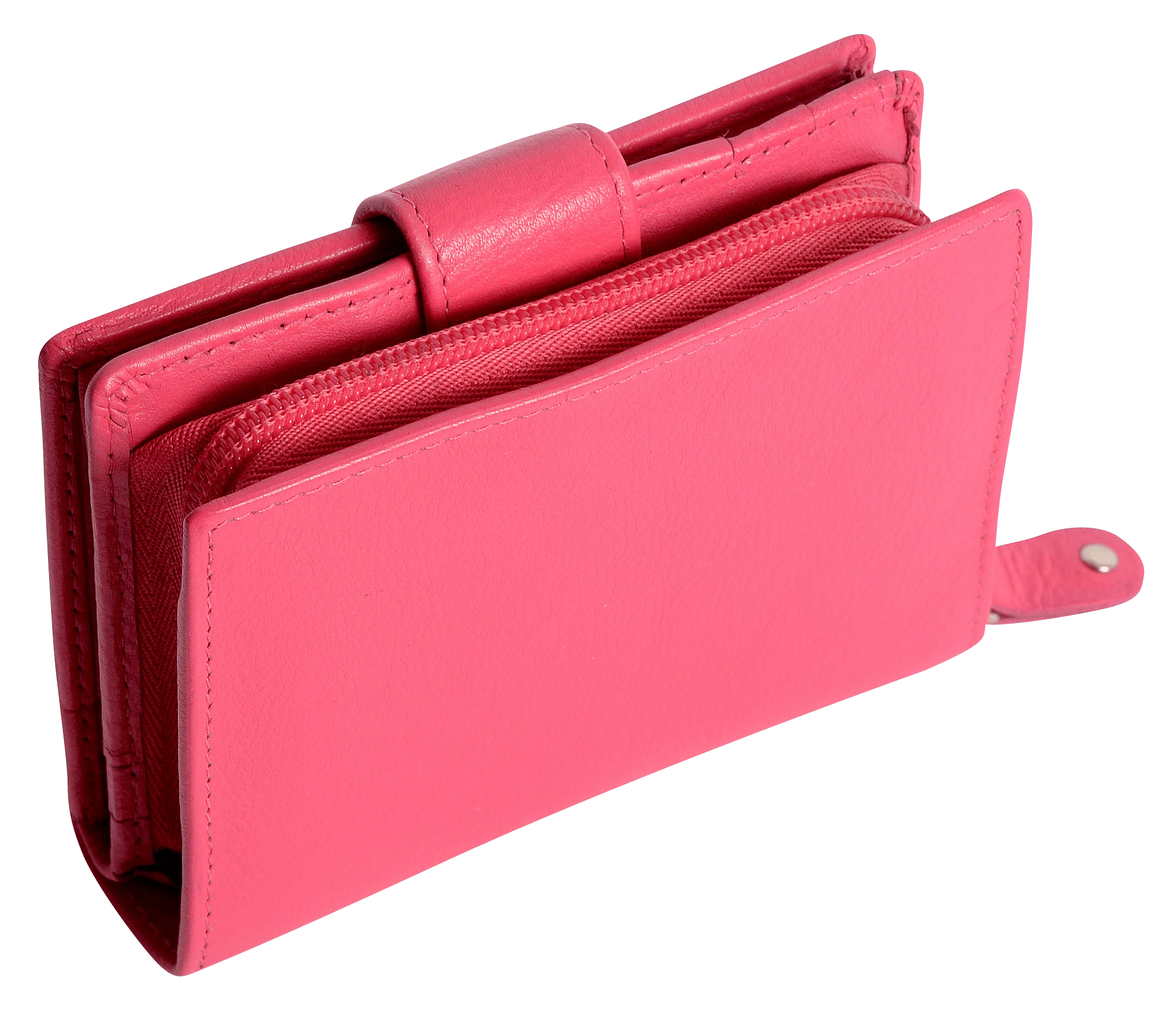 SADDLER EMILY Handmade Leather Mid-Size Wallet – RFID Protected | 10 Card Slots, Secure Tab Closure & Zipped Coin Pocket | Gift Boxed - Image 20