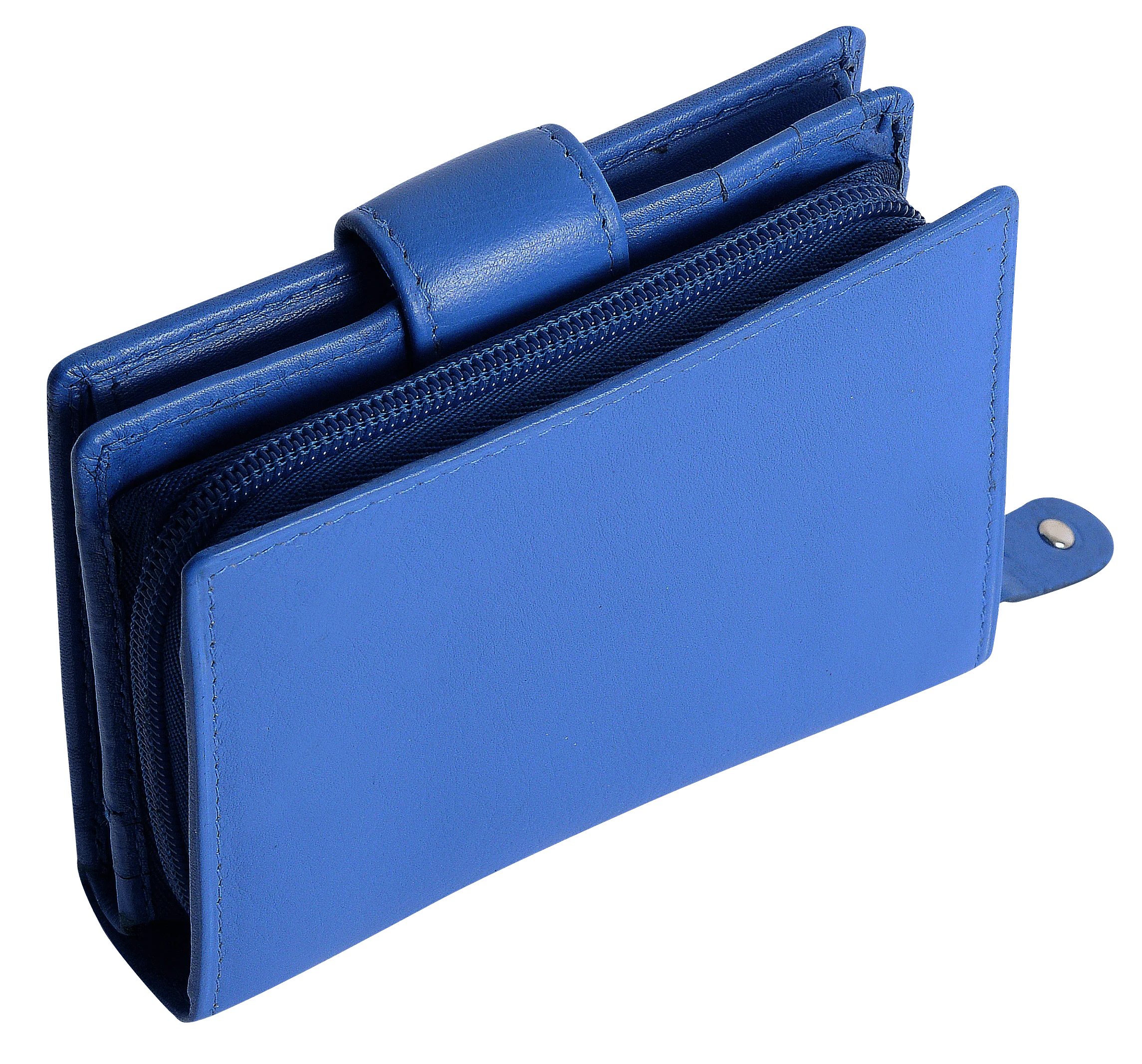 SADDLER EMILY Handmade Leather Mid-Size Wallet – RFID Protected | 10 Card Slots, Secure Tab Closure & Zipped Coin Pocket | Gift Boxed - Image 40
