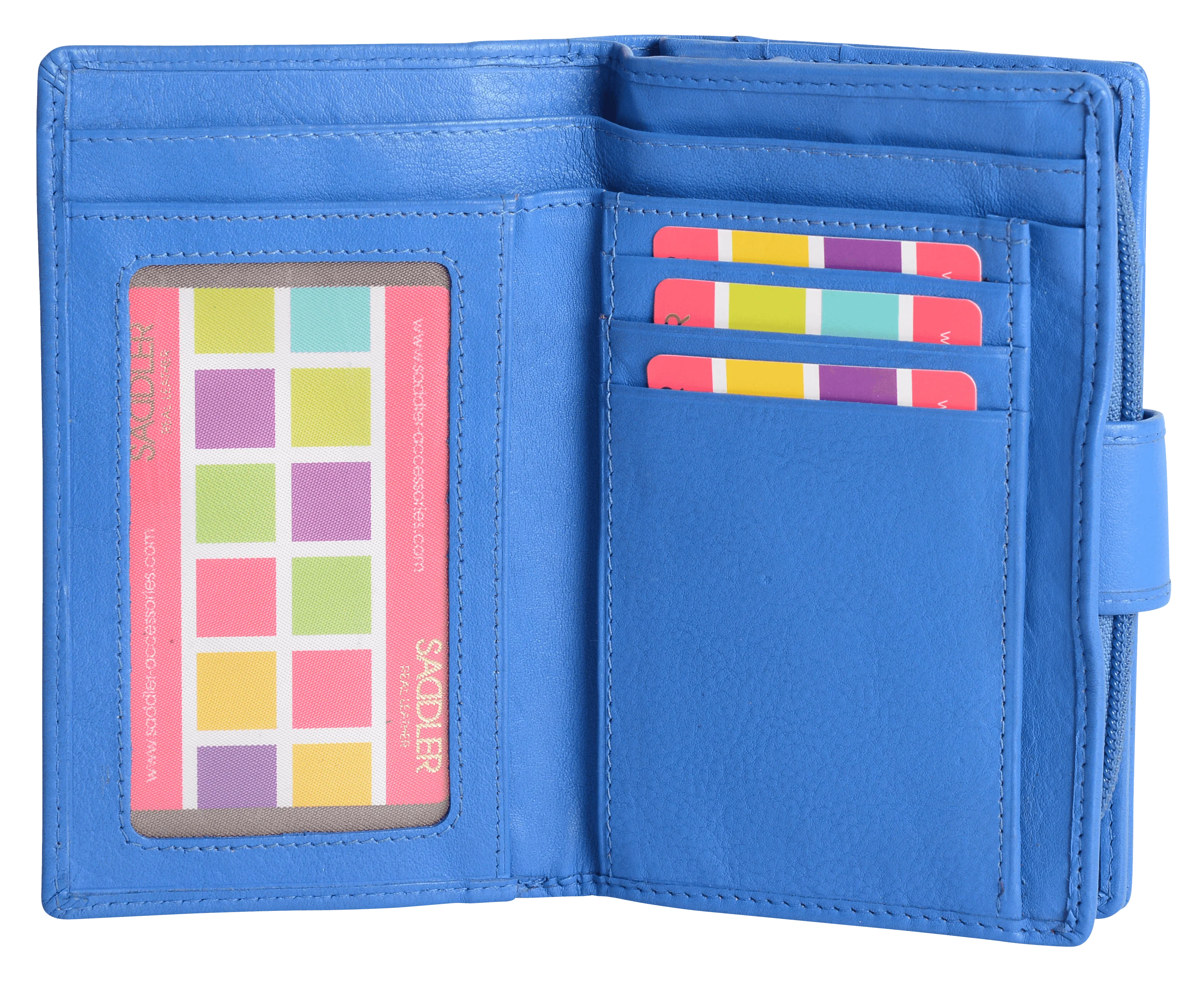 SADDLER GEORGIE Leather Double-Sided Purse - 13 Card Slots, Generous Space for Notes and Coins - RFID Protected - Image 17