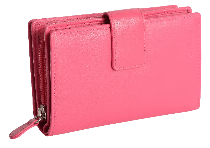 SADDLER GEORGIE Leather Double-Sided Purse - 13 Card Slots, Generous Space for Notes and Coins - RFID Protected - Image 6