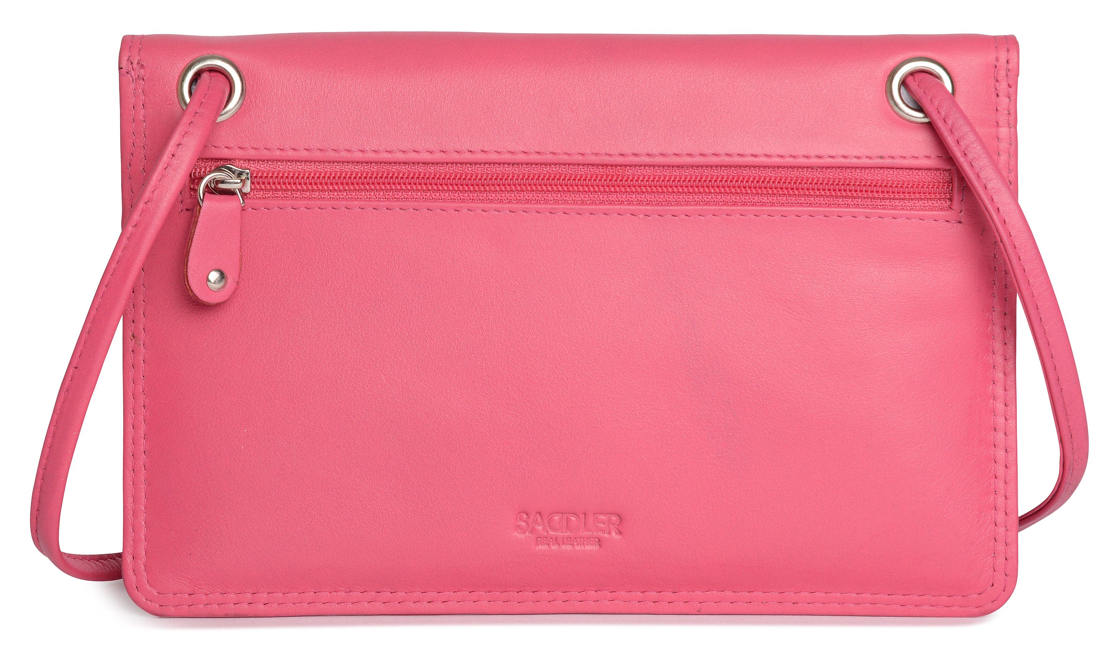 SADDLER ISABELLE Leather Slimline Crossbody Bag - Adjustable Strap, Multiple Pockets, Magnetic Closure - RFID Protected - Image 25