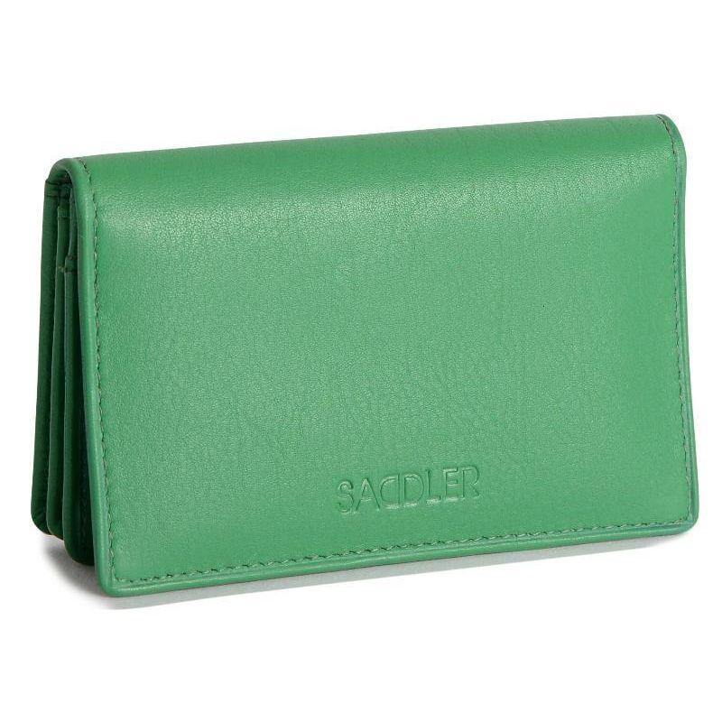 SADDLER JESSICA Leather Credit Card Holder with RFID Protection - 2 Sections and ID Window - Image 11
