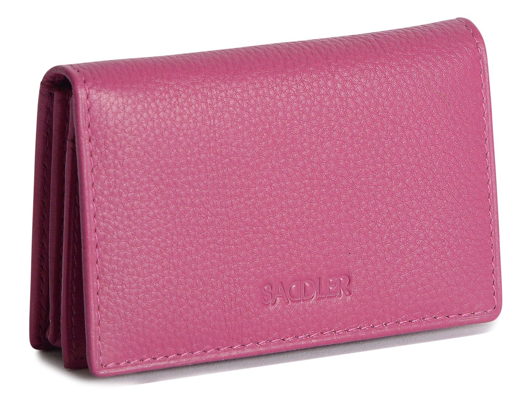 SADDLER JESSICA Leather Credit Card Holder with RFID Protection - 2 Sections and ID Window - Image 32