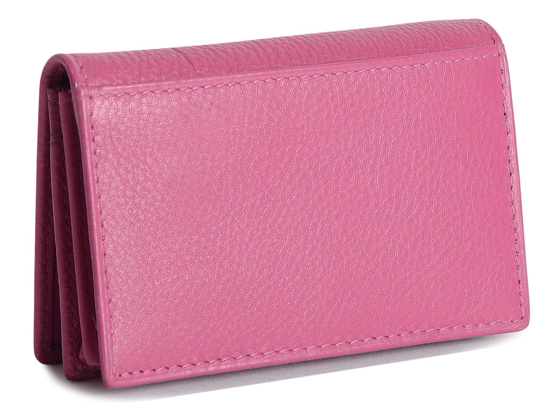 SADDLER JESSICA Leather Credit Card Holder with RFID Protection - 2 Sections and ID Window - Image 36