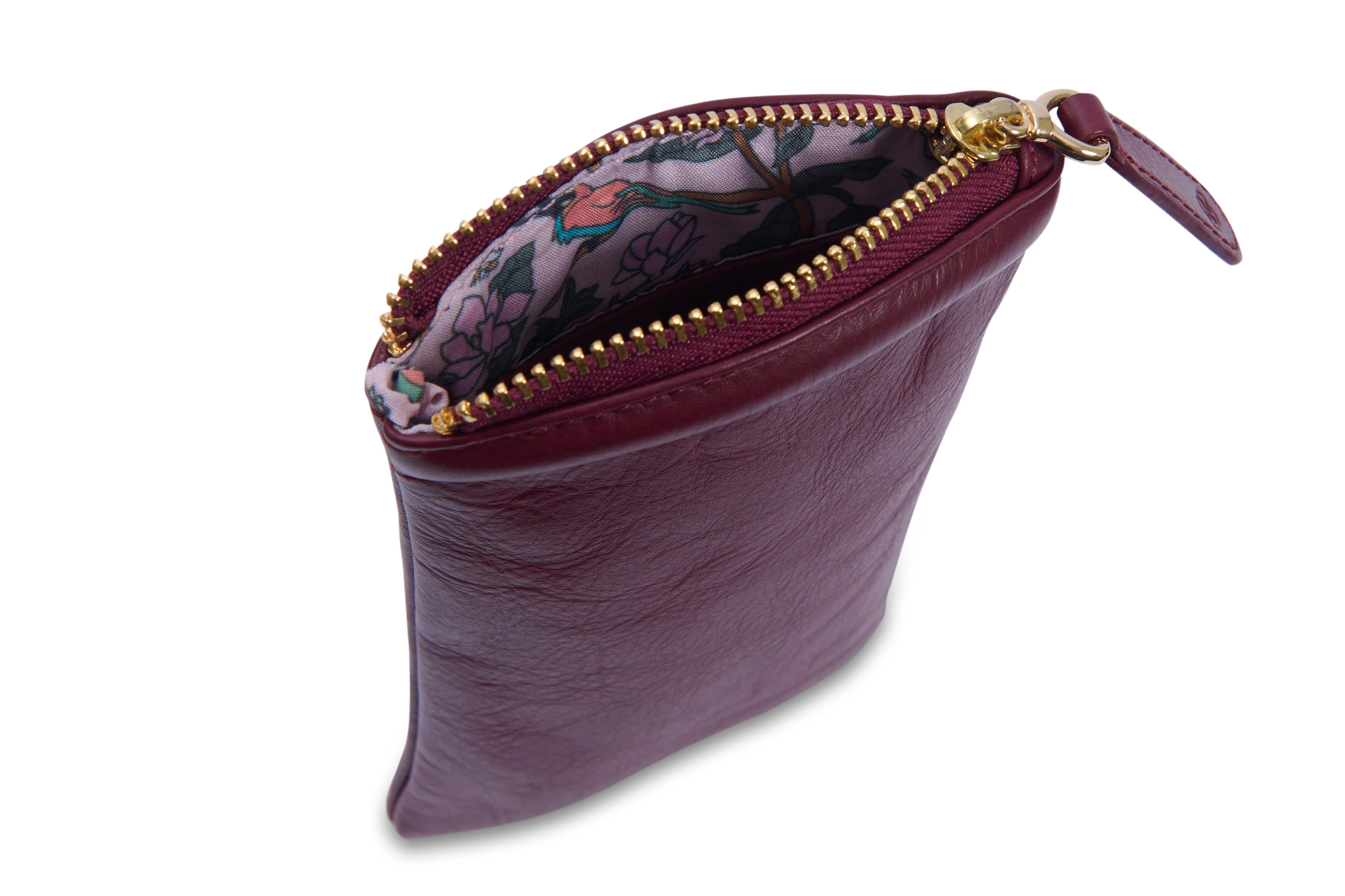 SADDLER "Mabel" Zip Top Real Leather Glasses Case with Card Holder (Gift Boxed) - Image 8