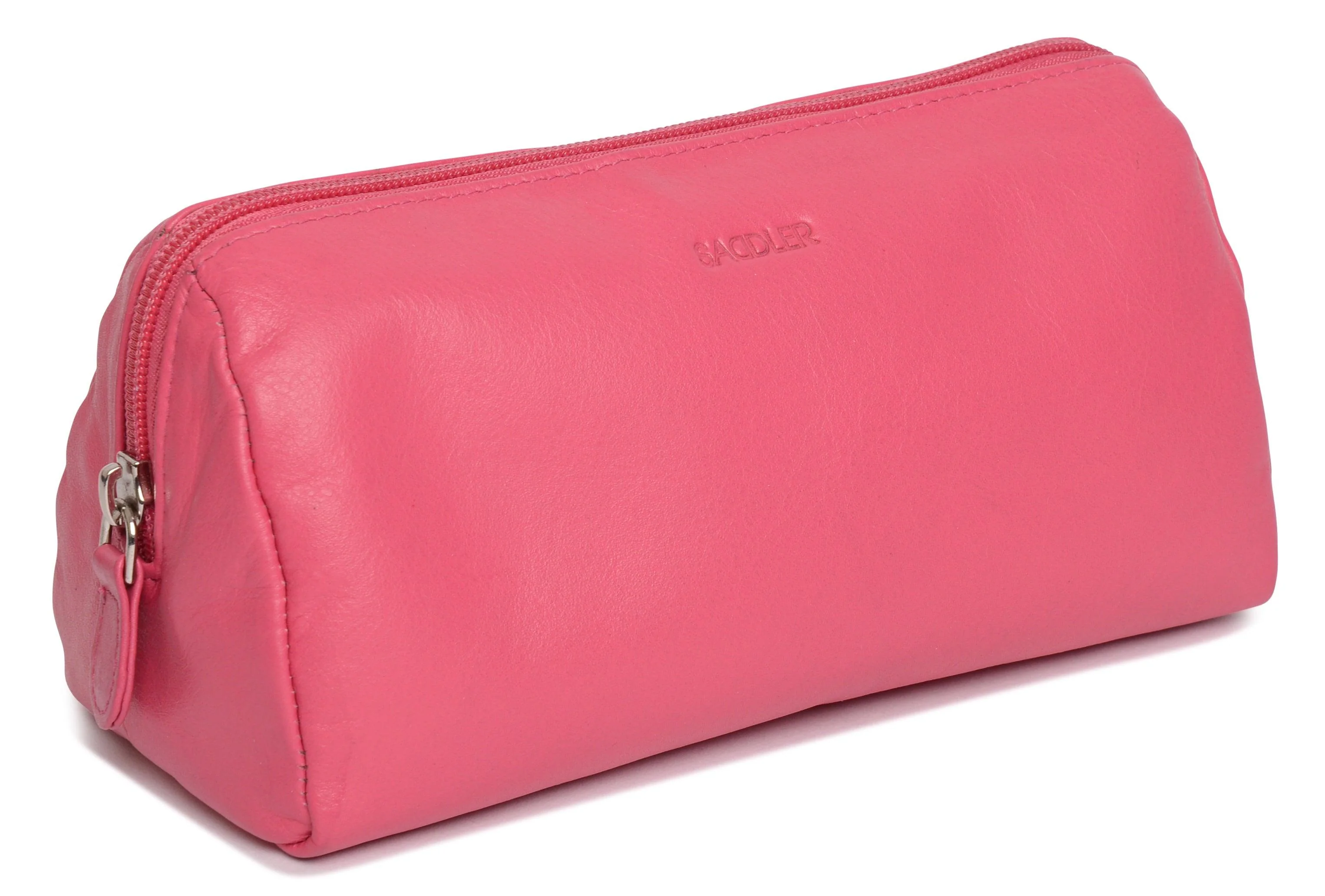 SADDLER MEGAN Leather Zip Top Cosmetic Bag - Large Capacity and Inner Zip Pocket - RFID Protected - Image 13