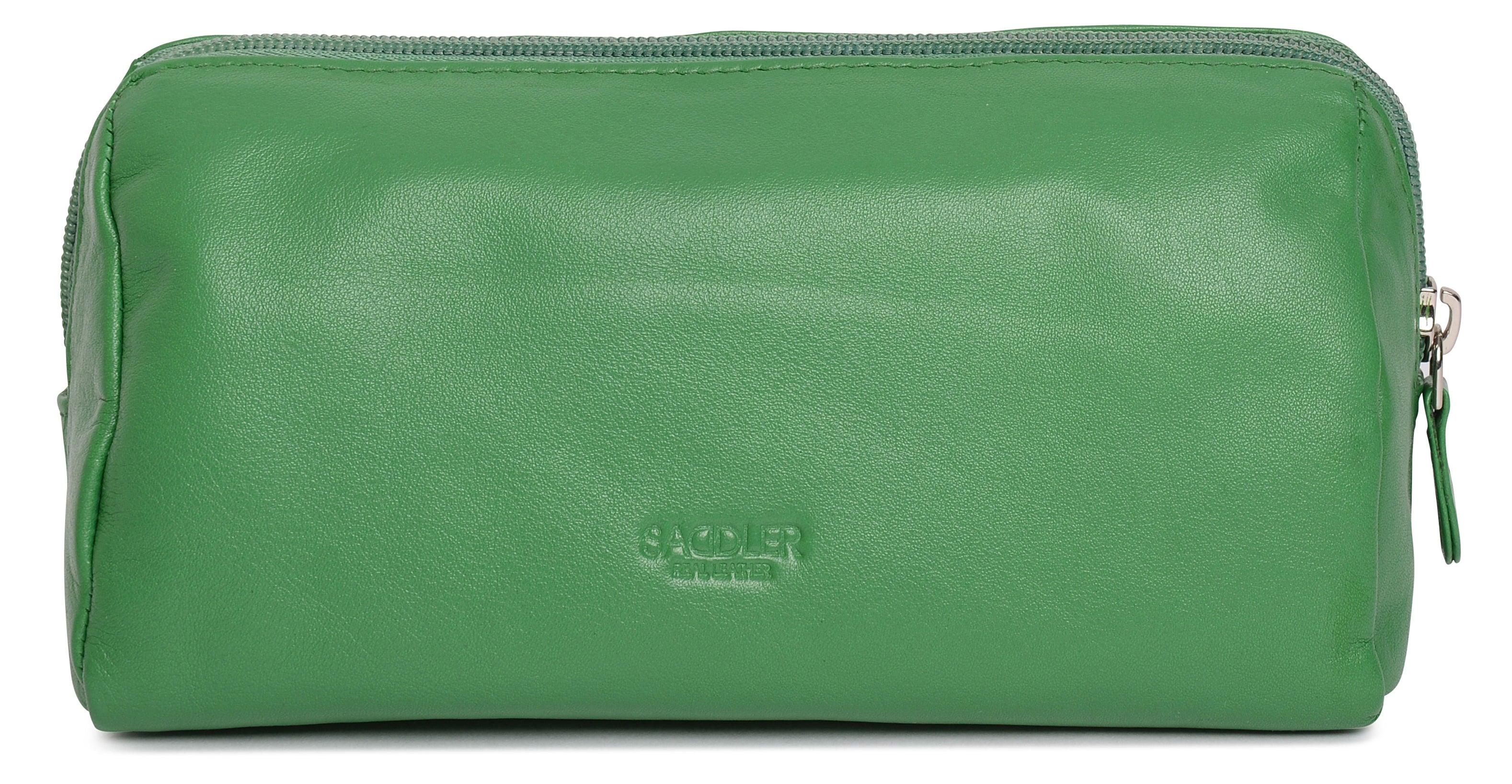 SADDLER MEGAN Leather Zip Top Cosmetic Bag - Large Capacity and Inner Zip Pocket - RFID Protected - Image 23