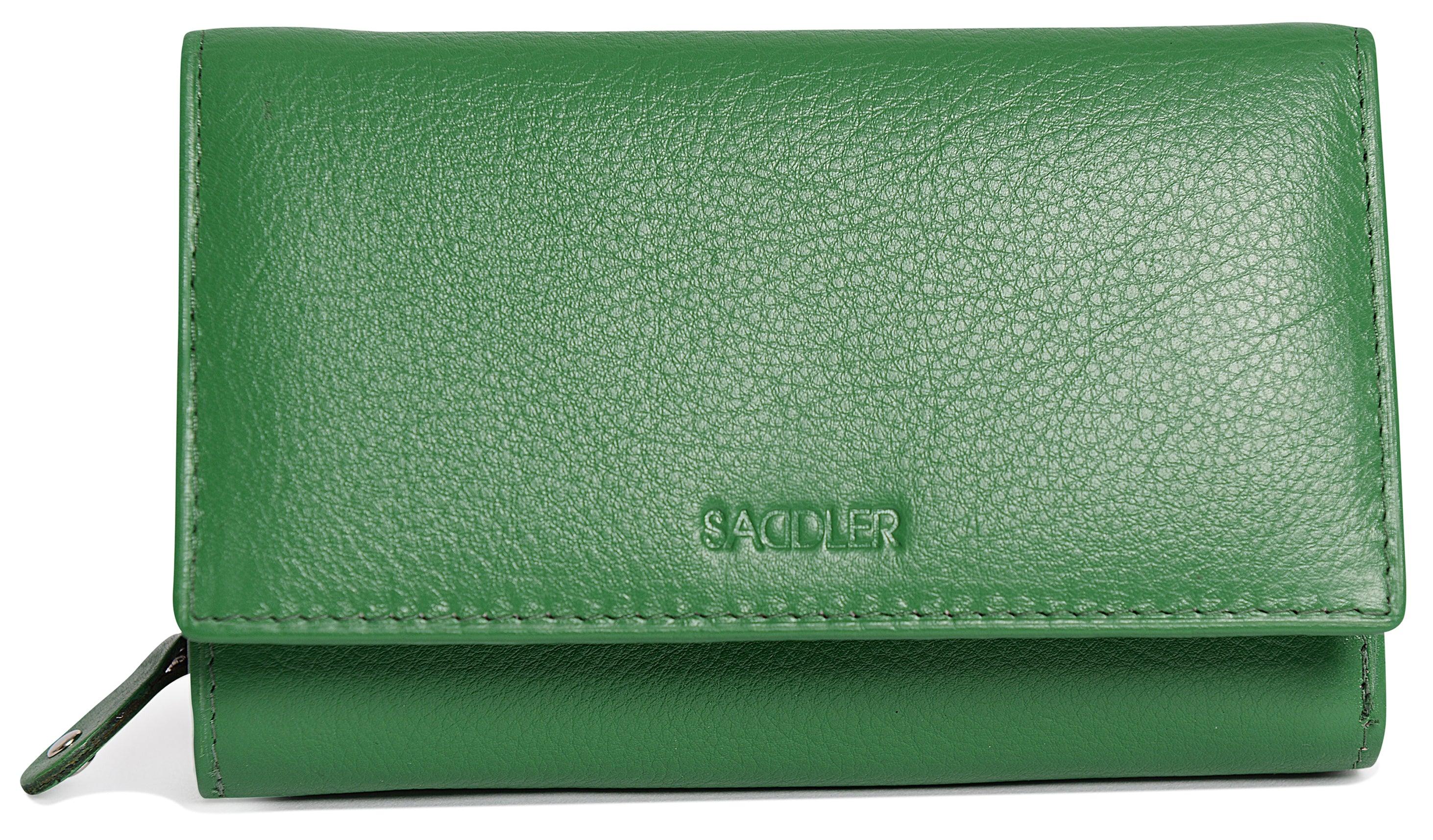 SADDLER PAULA Handmade Leather Trifold Purse – RFID Protected | 8 Card Slots, ID Window & Rear Zip Pocket | Gift Boxed - Image 22