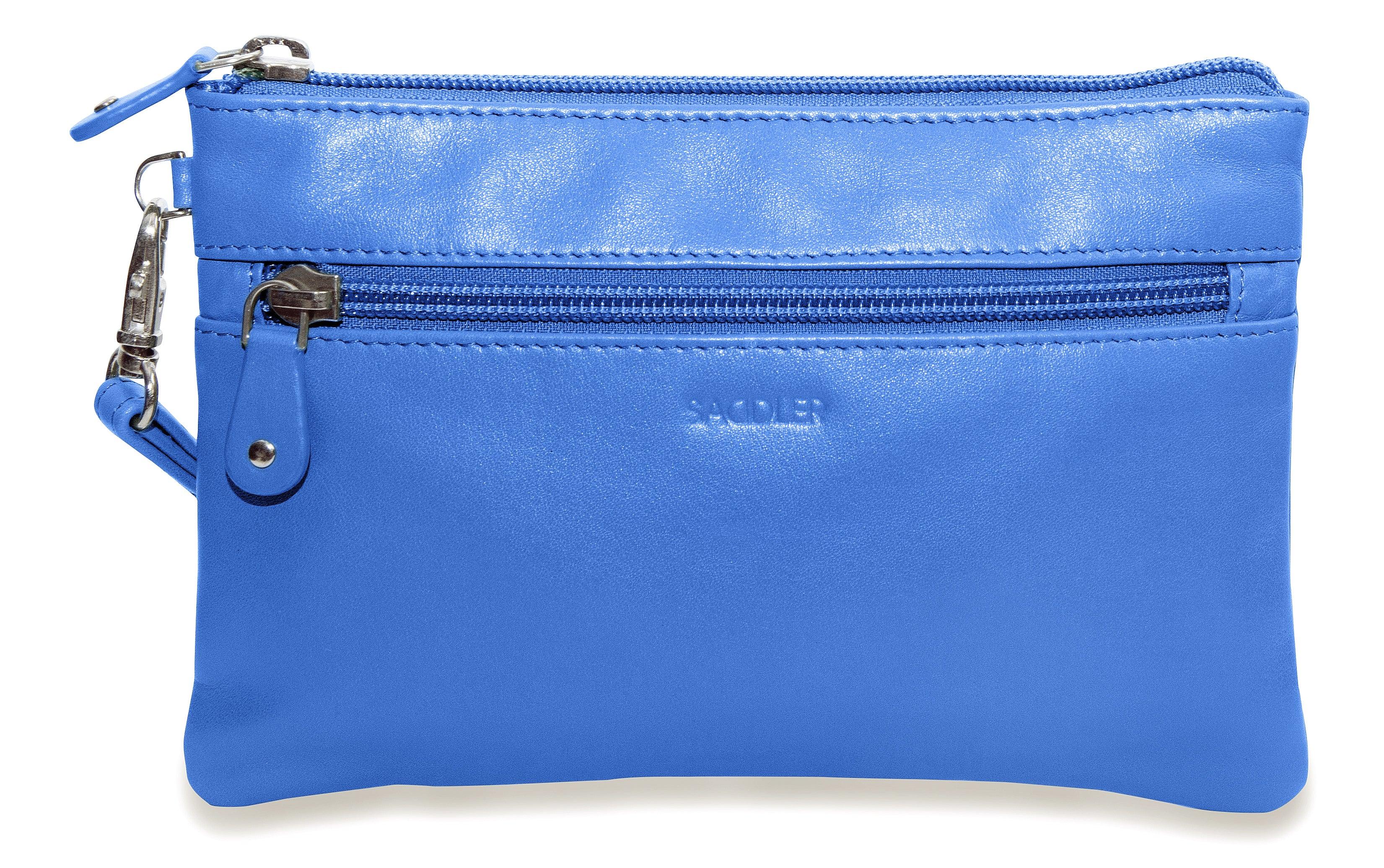 SADDLER SCARLETT Leather Zip Top Mini Clutch - Phone Holder with Detachable Wrist Strap - RFID Protected - Image 27