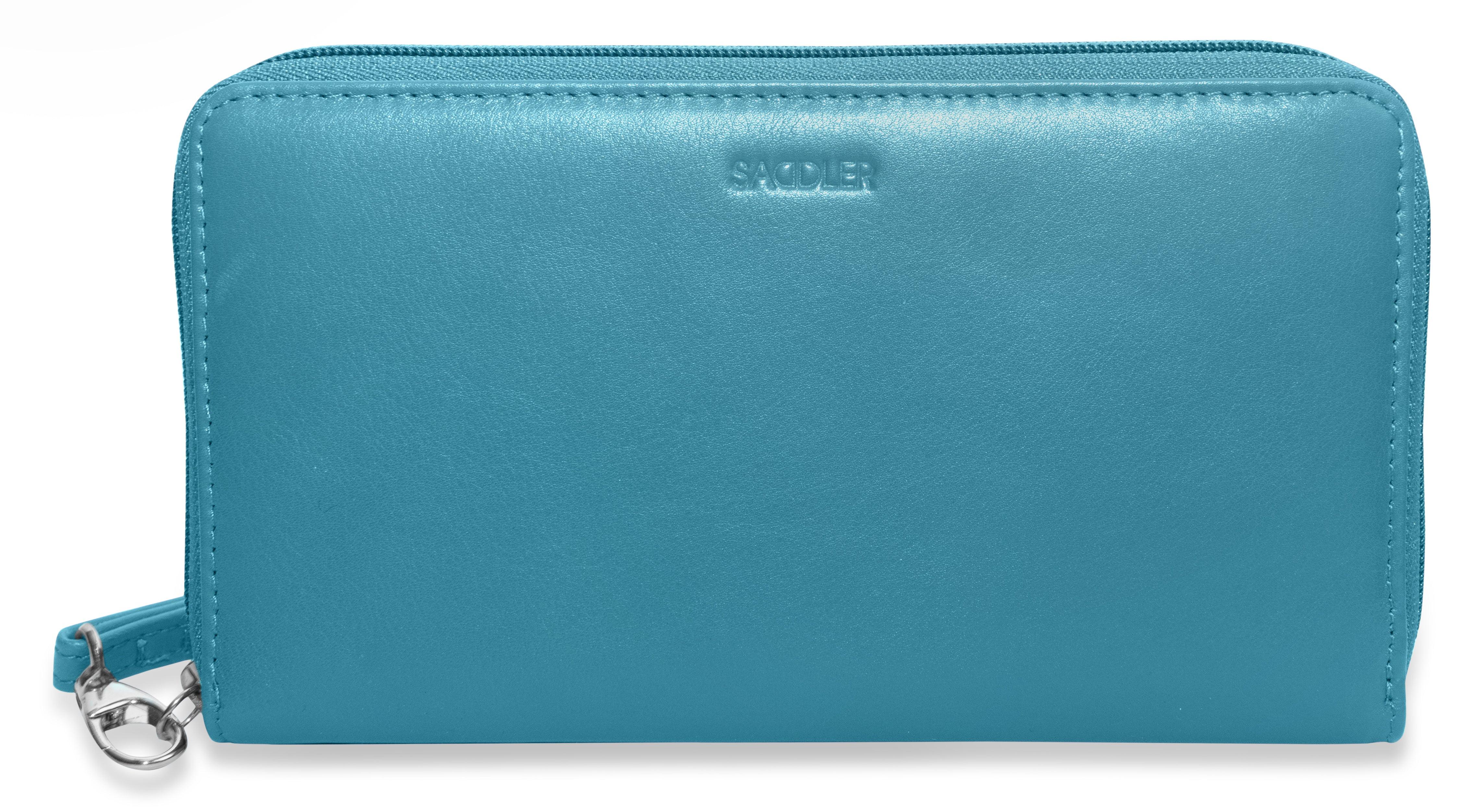 SADDLER SOPHIA Leather Zip Around Purse - 15 Card slots, Mobile Phone Pocket, Detachable Wrist Strap- RFID Protected - Image 16