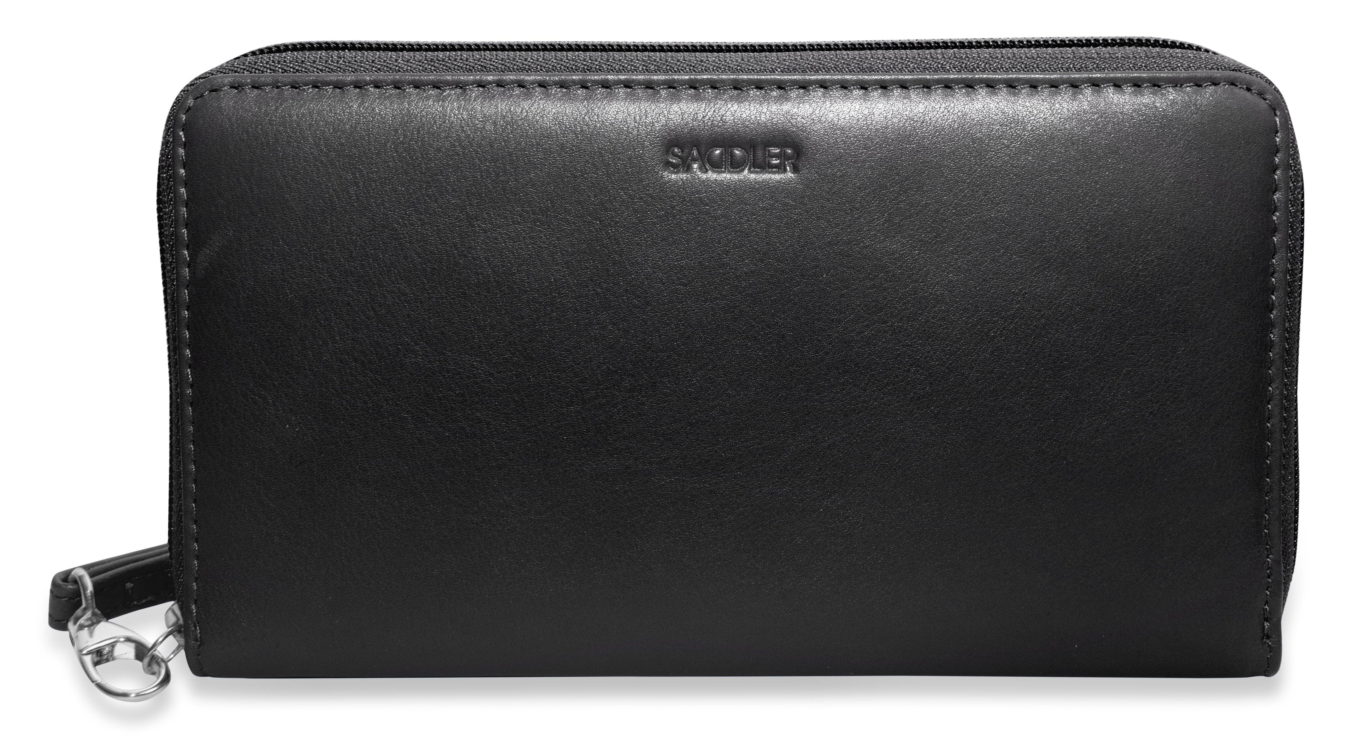 SADDLER SOPHIA Leather Zip Around Purse - 15 Card slots, Mobile Phone Pocket, Detachable Wrist Strap- RFID Protected - Image 28