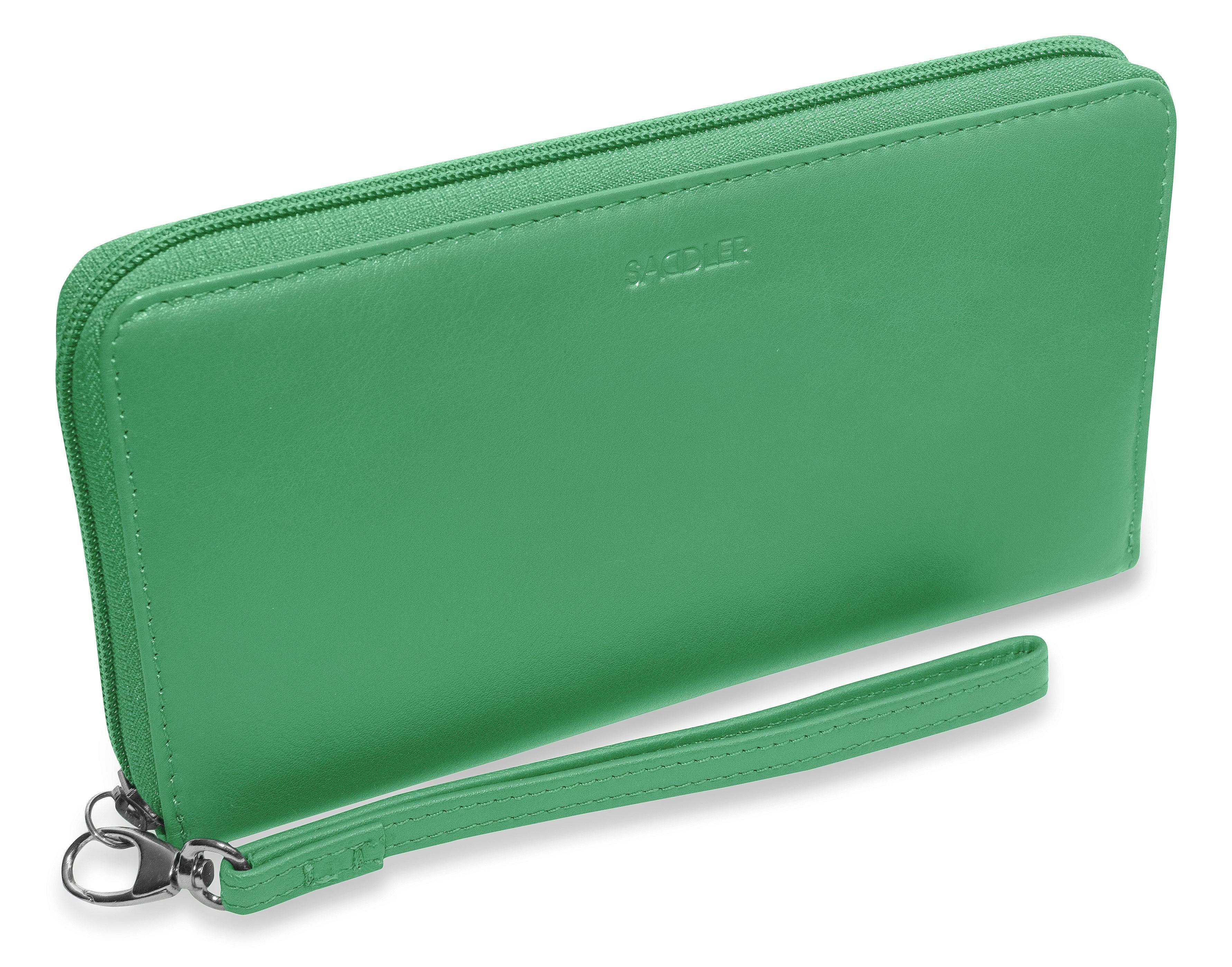 SADDLER SOPHIA Leather Zip Around Purse - 15 Card slots, Mobile Phone Pocket, Detachable Wrist Strap- RFID Protected - Image 34