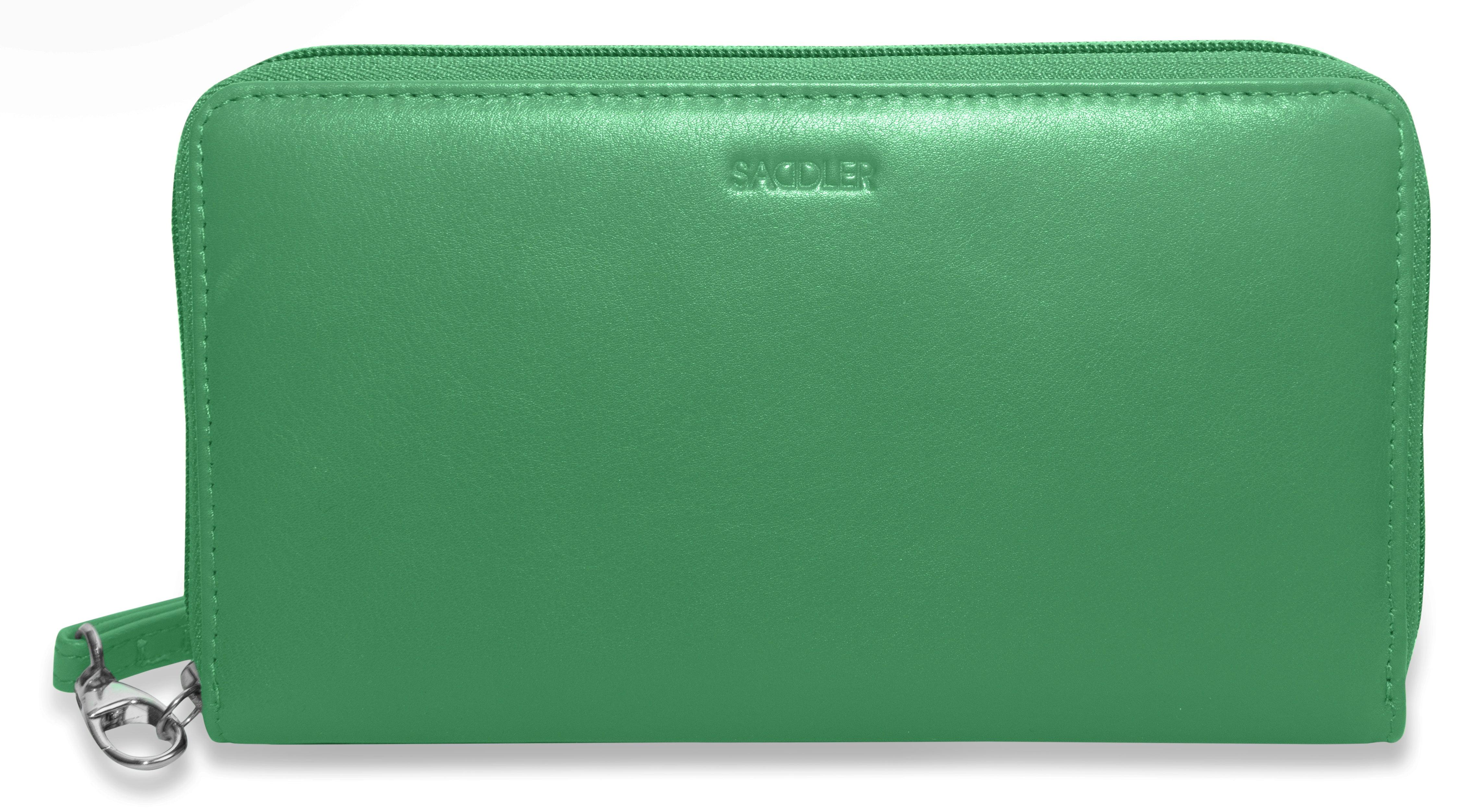 SADDLER SOPHIA Leather Zip Around Purse - 15 Card slots, Mobile Phone Pocket, Detachable Wrist Strap- RFID Protected - Image 36