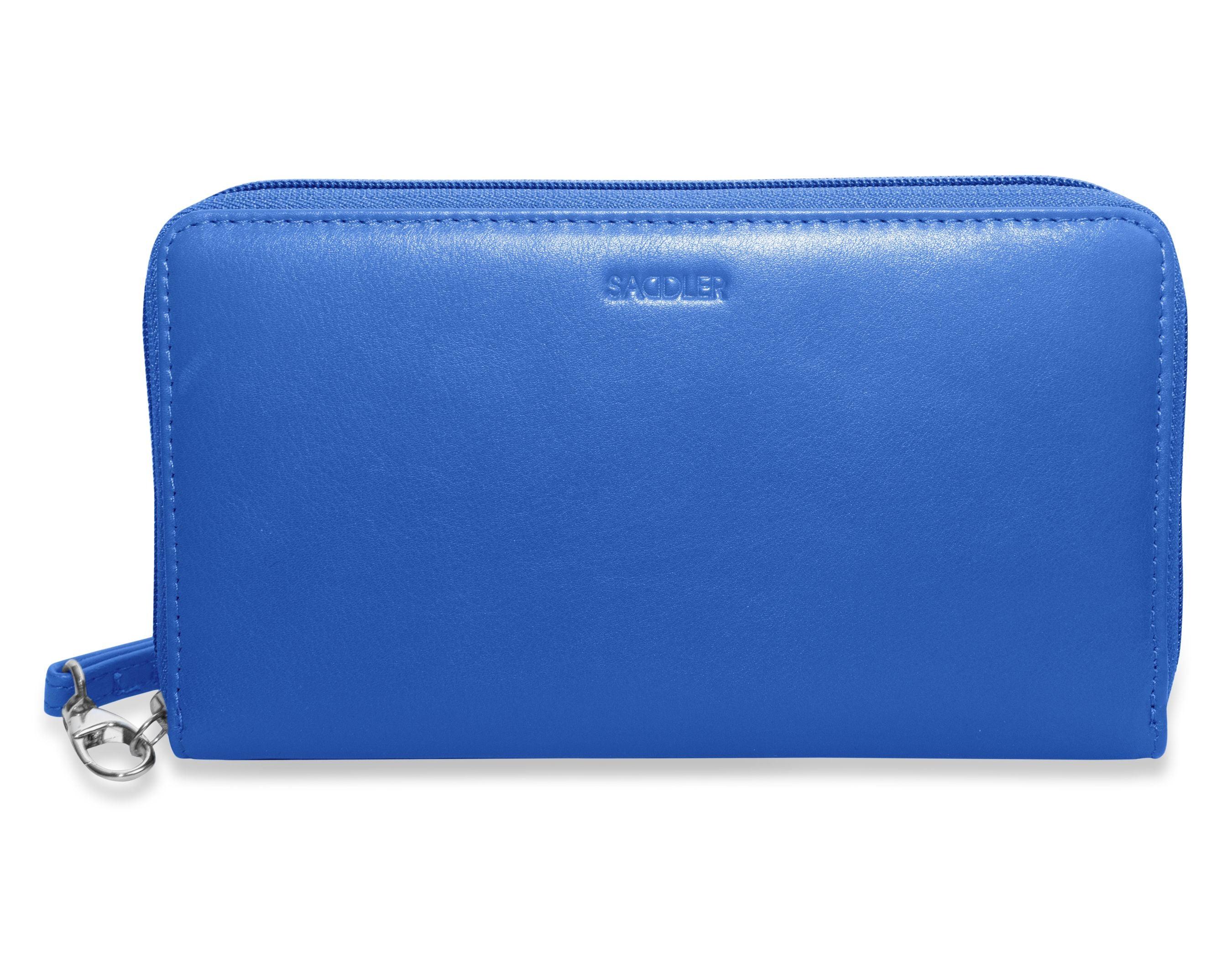 SADDLER SOPHIA Leather Zip Around Purse - 15 Card slots, Mobile Phone Pocket, Detachable Wrist Strap- RFID Protected - Image 4