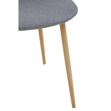 Salford Grey Dining Chair With Wood Effect Legs - Image 11