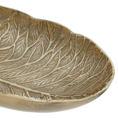 Salma Gold Finish Lotus Leaf Bowl - Image 4