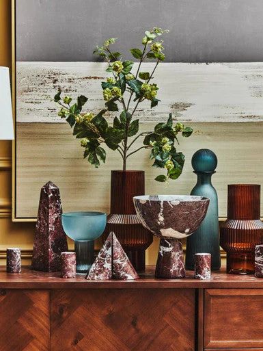 Salmo Set Of Two Red Marble Bookends - Image 7