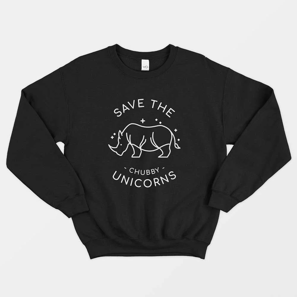 Save The Chubby Unicorns Sweatshirt (Unisex) - Image 4