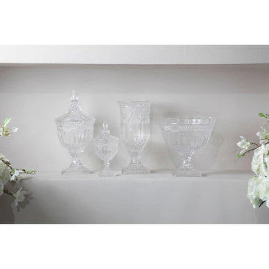 Savita Footed Glass Fruit Bowl - Image 2