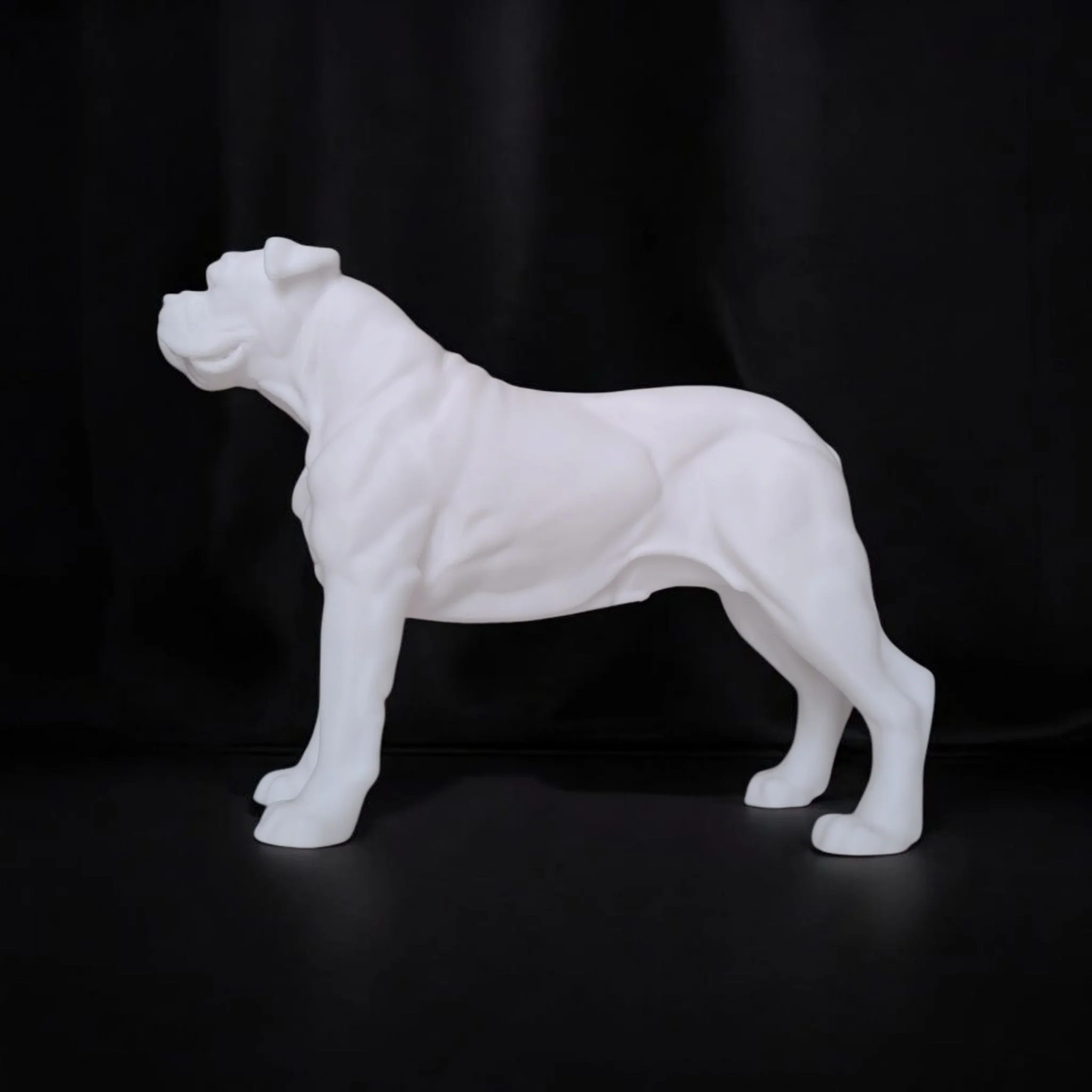 Sculpture #15 | Realistic American Bulldog Statue | 3D-Printed Dog Sculpture - Image 3