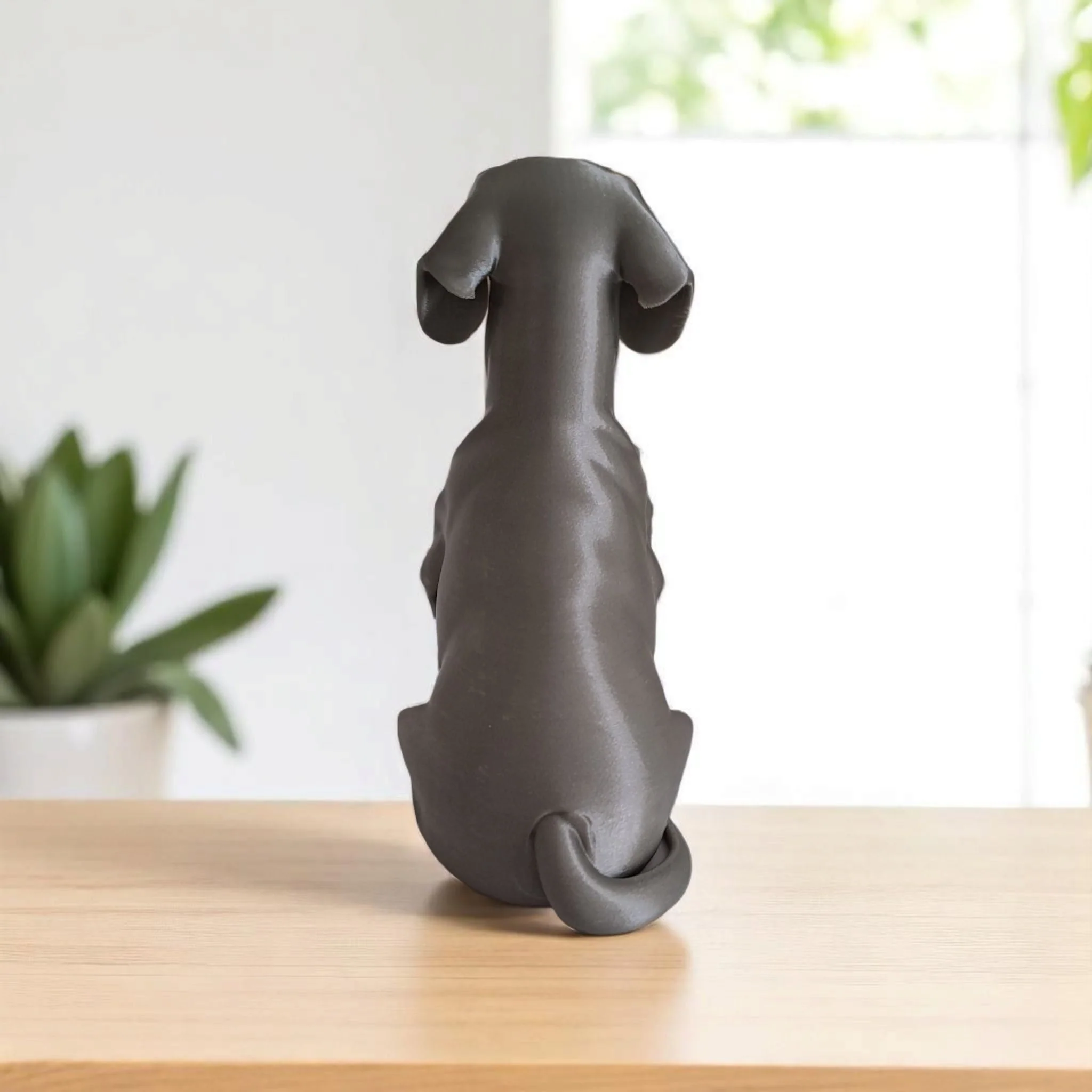 Sculpture #24 | Minimalist Modern Dachshund Figure | Sleek & Decorative Dog Sculpture - Image 3