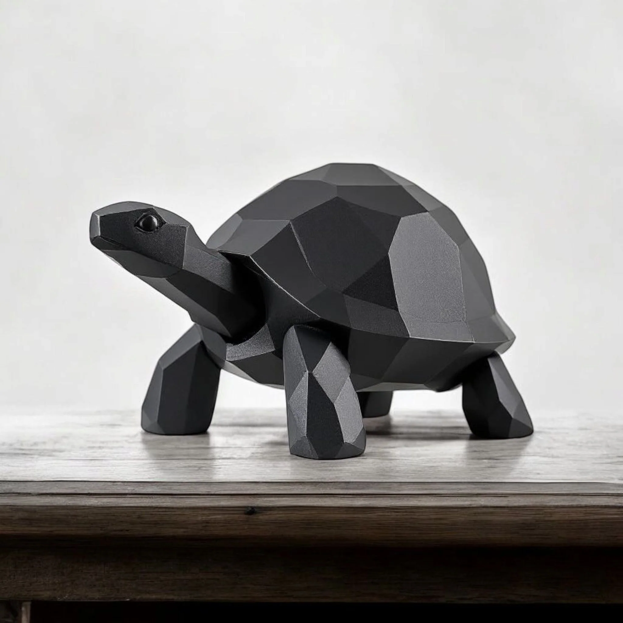 Sculpture #28 | Low Poly Turtle Sculpture | Modern 3D Printed Decor - Image 2