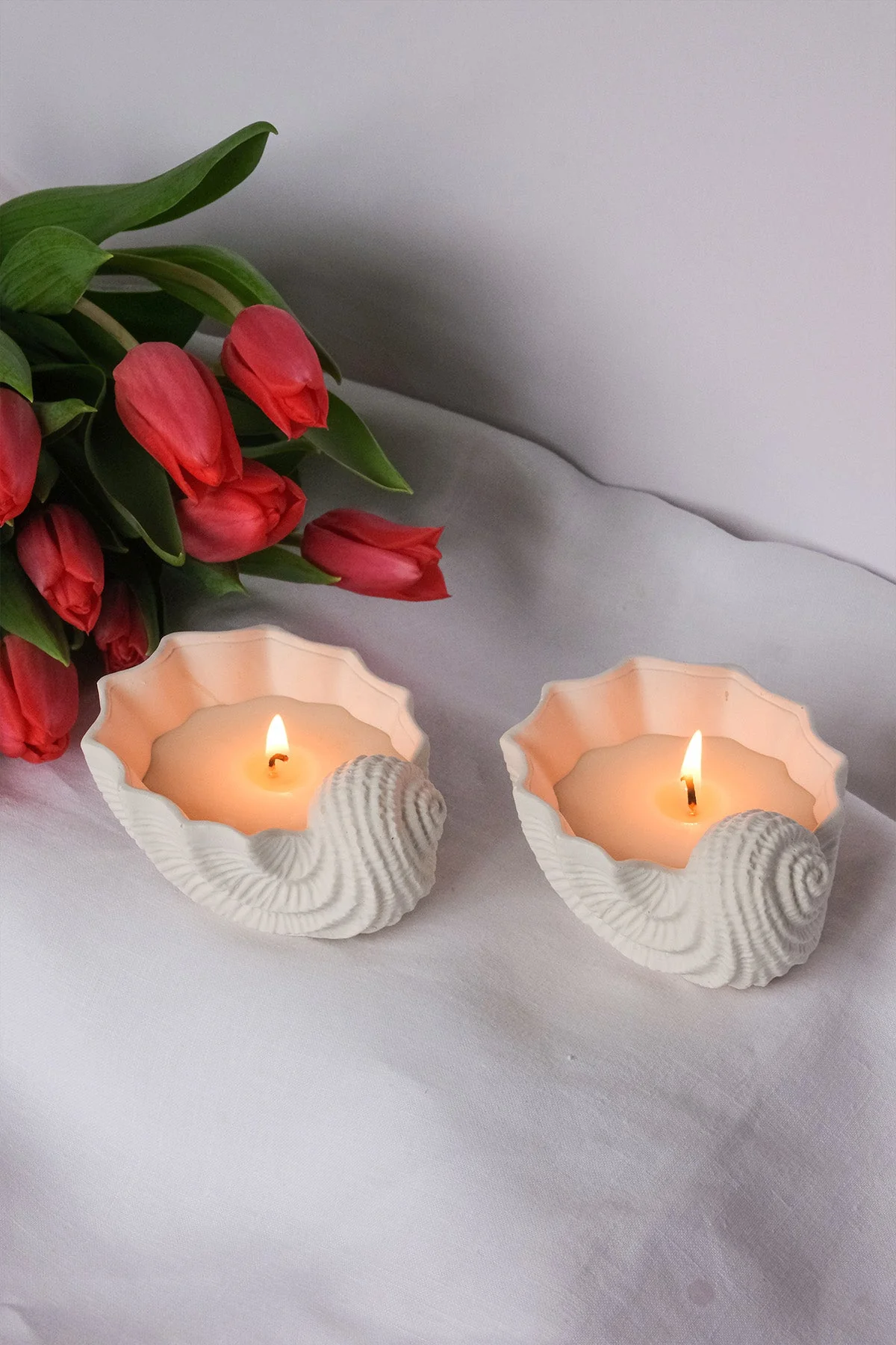 Seashell Shaped Candle - Scented - Image 2