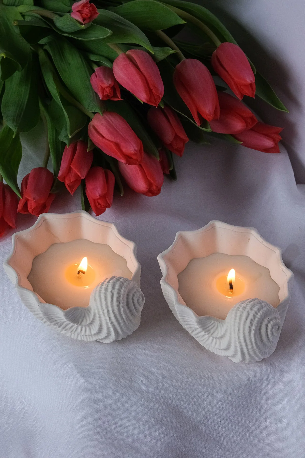 Seashell Shaped Candle - Scented - Image 3