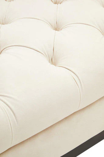 2 Seater Ivory Fabric Sofa, Sefira - Image 9