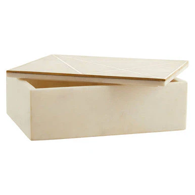 Sena Large White Marble Trinket Box - Image 7