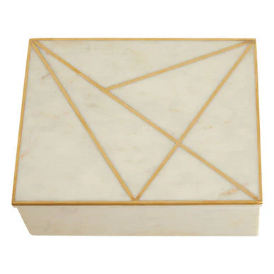 Sena Large White Marble Trinket Box - Image 8