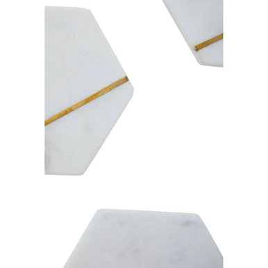 Sena Set Of Four White Marble Coasters - Image 5