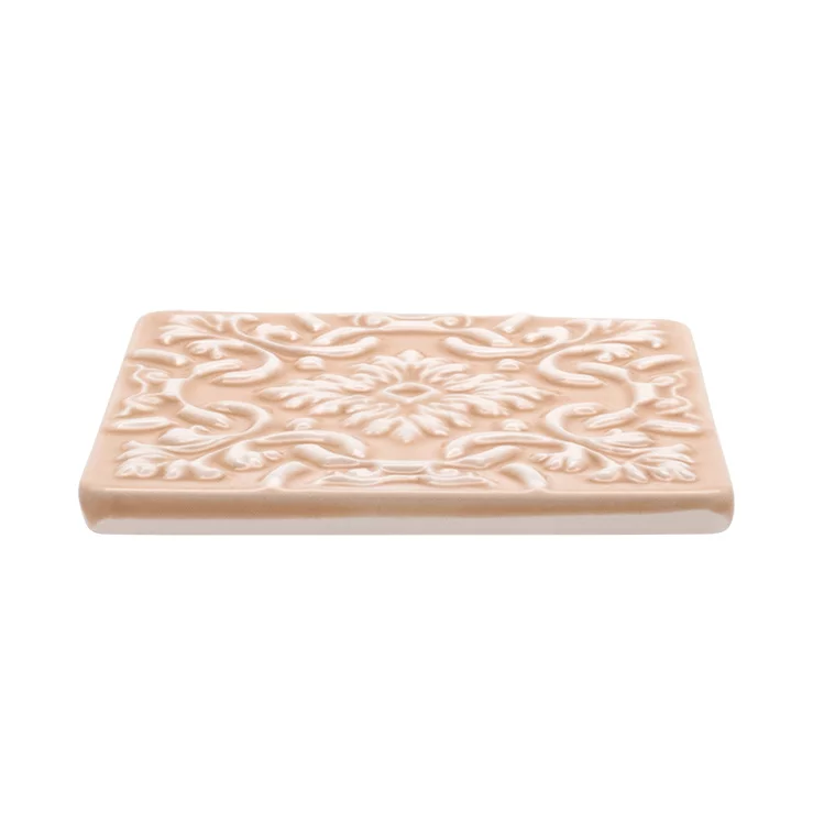 Set of 2 Ceramic Coasters Azulejo | Pink - Image 5