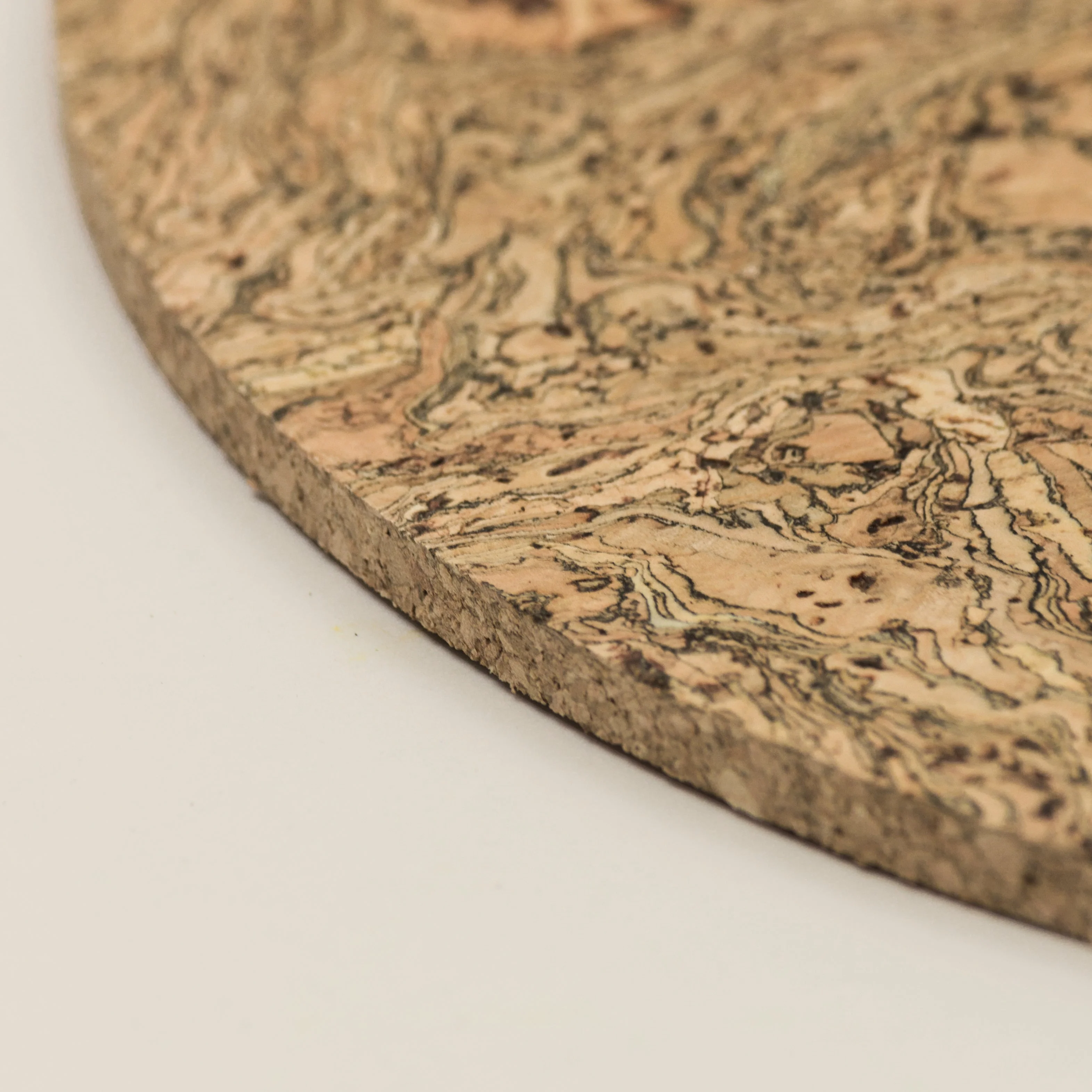 Set of 6 Cork Placemats | Twist Black | Round - Image 5