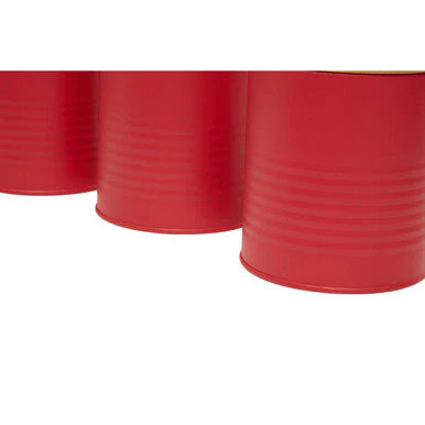Set Of Three Alton Red Canisters - Image 10