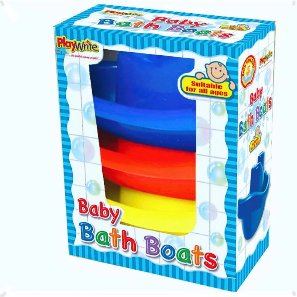 Set of Three Colourful Floating Bath Time Boats for Babies - Image 2