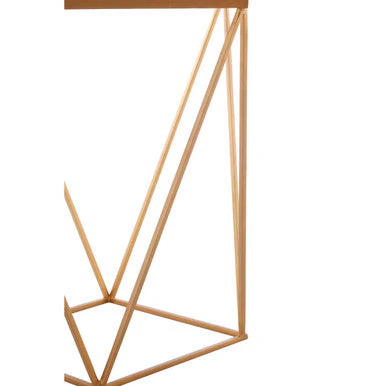 Natural Round Marble Top Side Table with Geometric Gold Metallic Base, Shalimar - Image 10