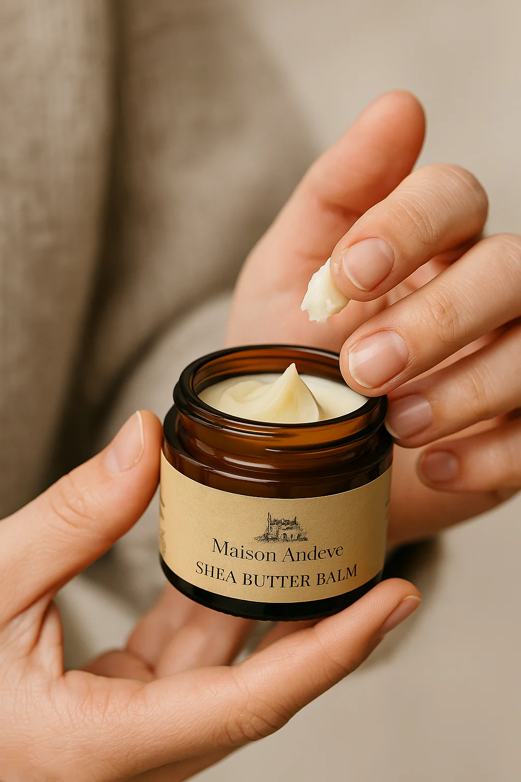 Shea Butter & Argan Oil Balm – Natural Moisturizer | Maison Andeve - Image 3