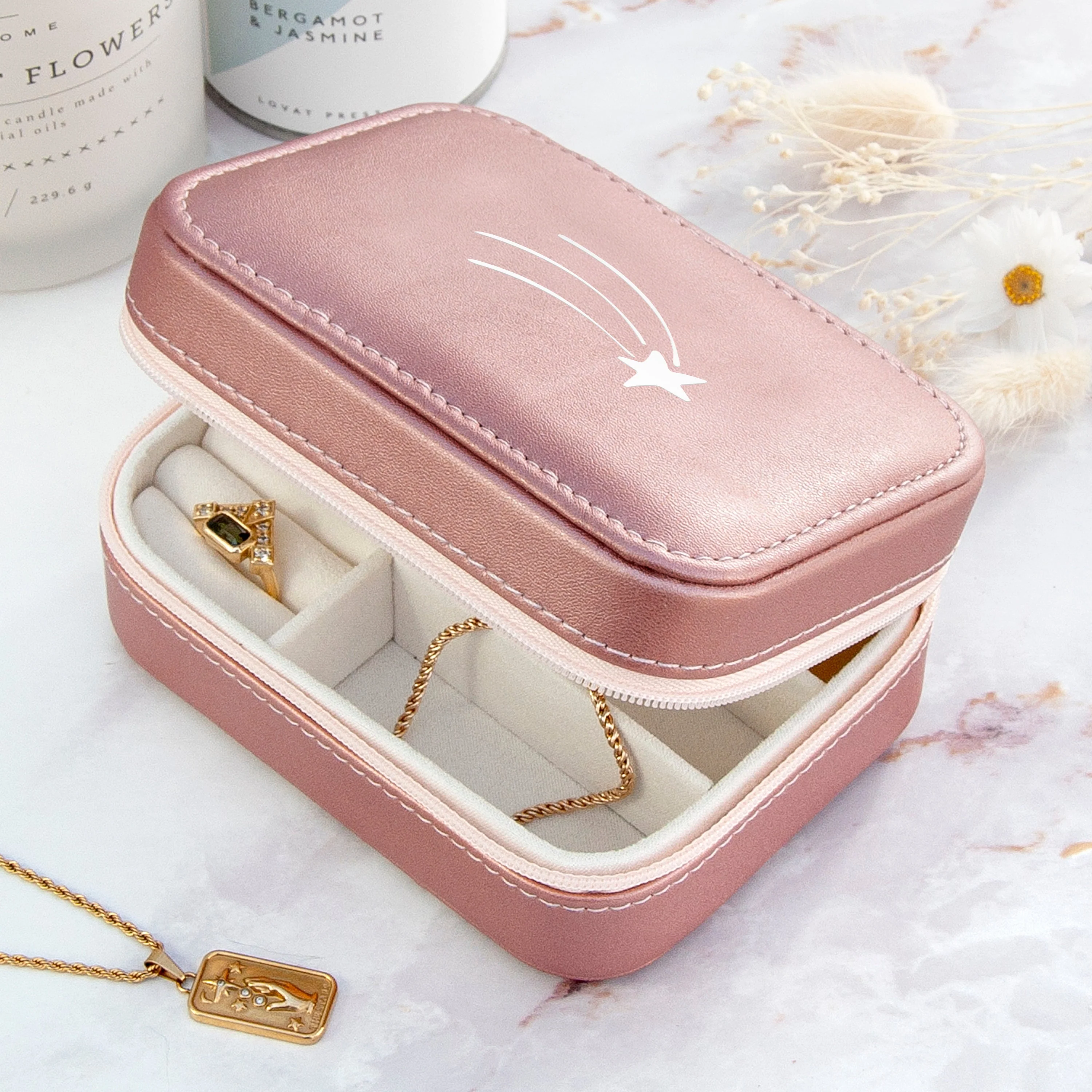 Shooting Star Pink Jewellery Case - Image 5