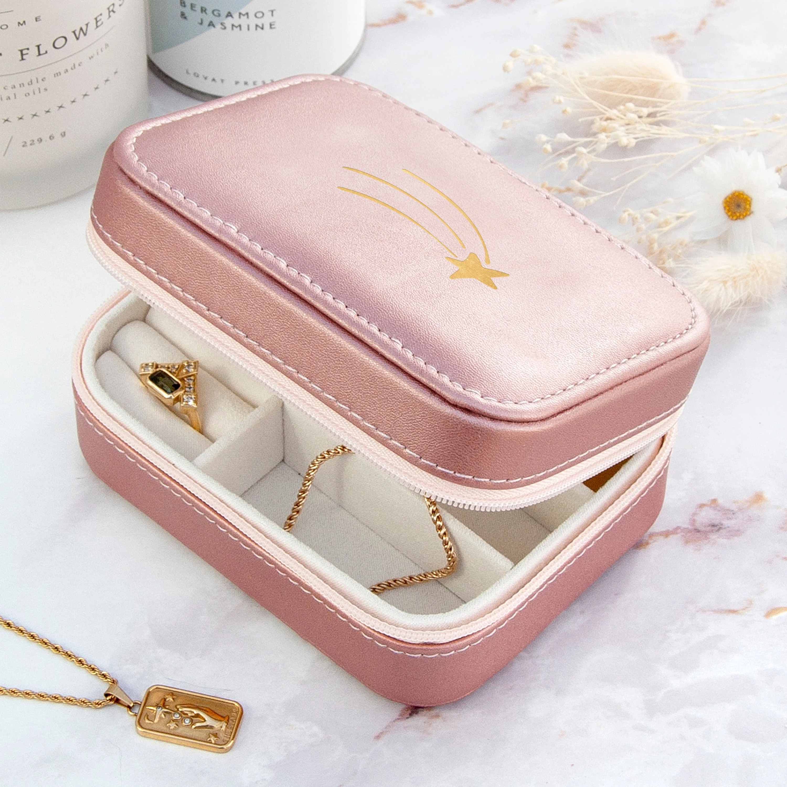 Shooting Star Pink Jewellery Case - Image 7