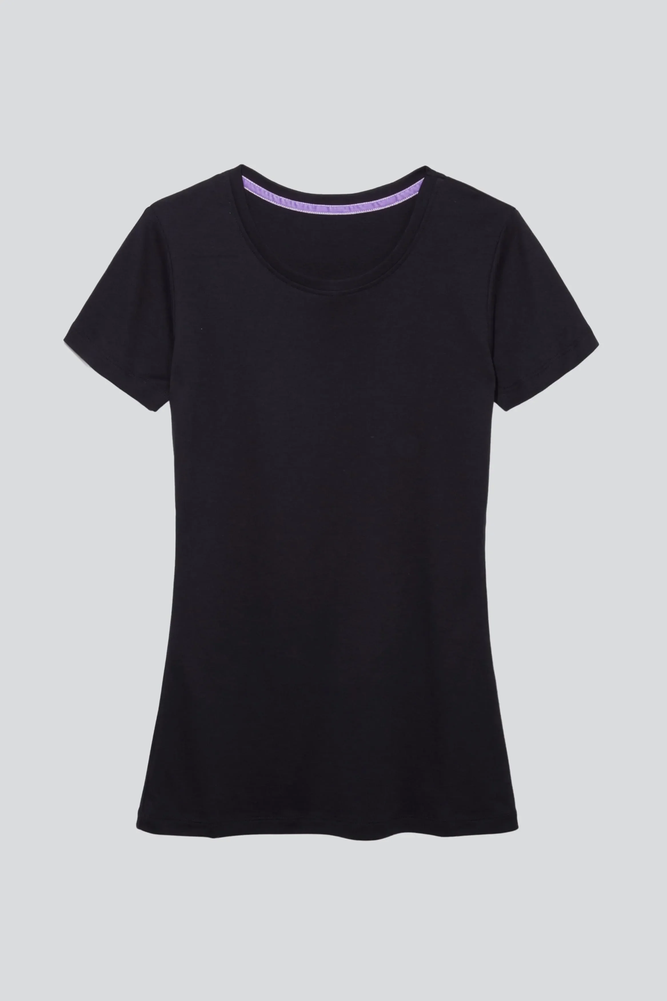Short Sleeve Crew Neck Cotton Modal Blend T-shirt - Image 4