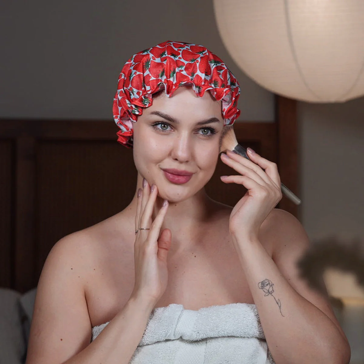 Shower Cap - Strawberry Print - Image 3