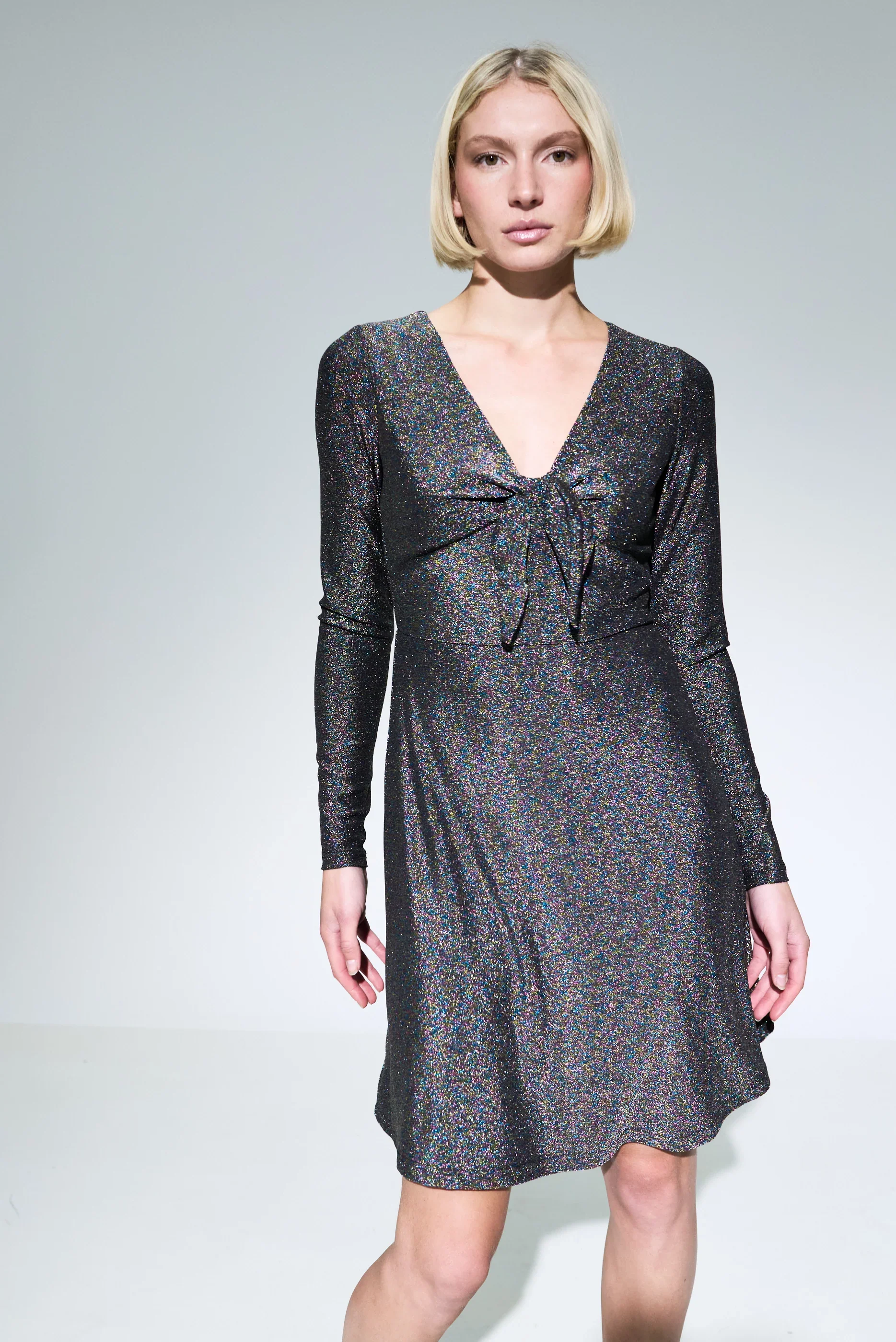 Sidney Sparkle Fit & Flare Mini Dress - Multi - Image 3