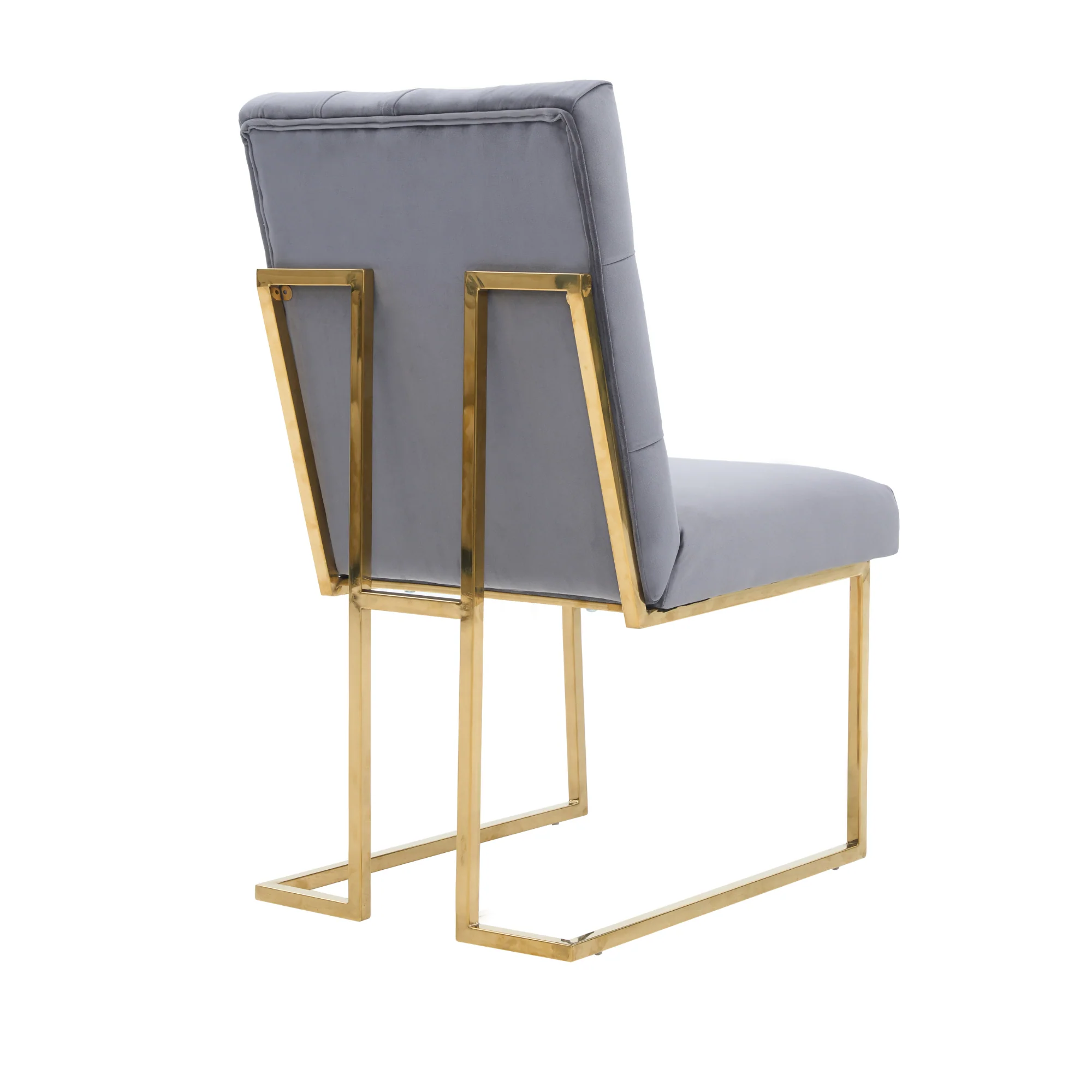 Siena Tufted Velvet Dining Chair – Gold Frame, Modern Luxury Accent - Image 16