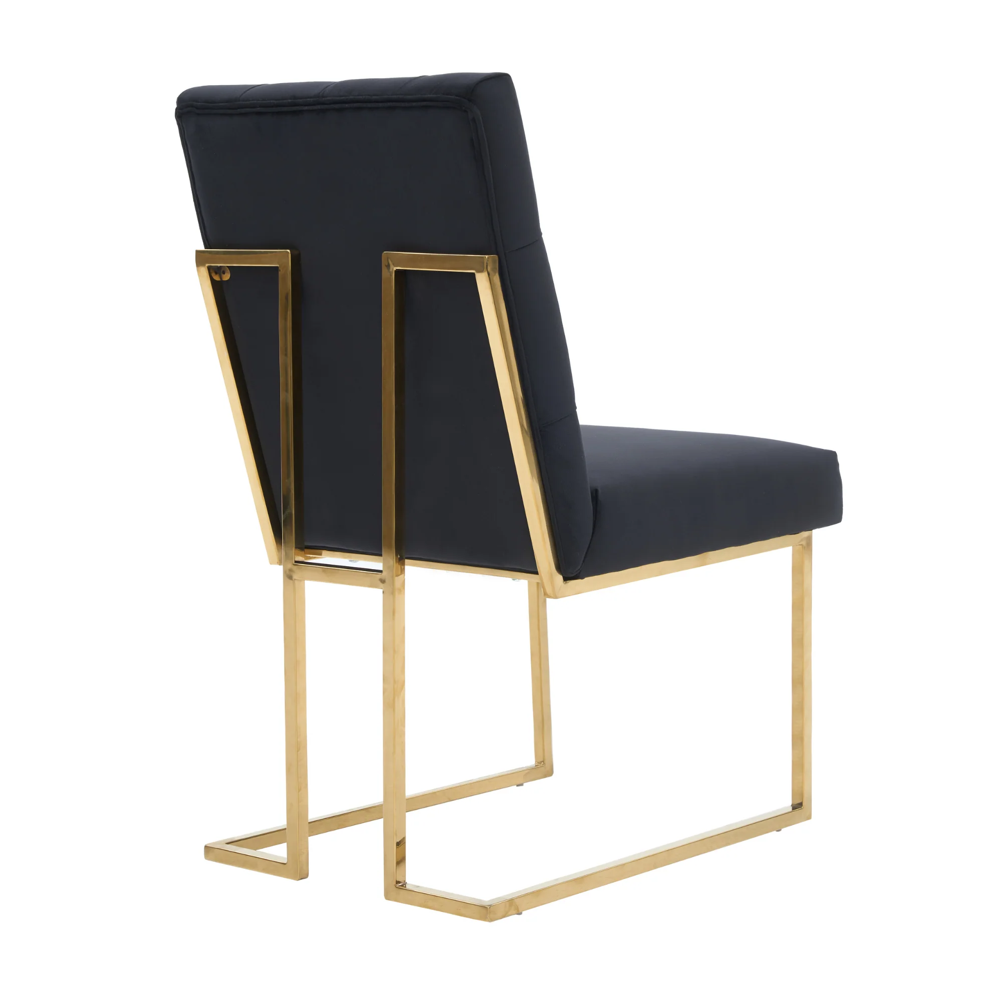 Siena Tufted Velvet Dining Chair – Gold Frame, Modern Luxury Accent - Image 8